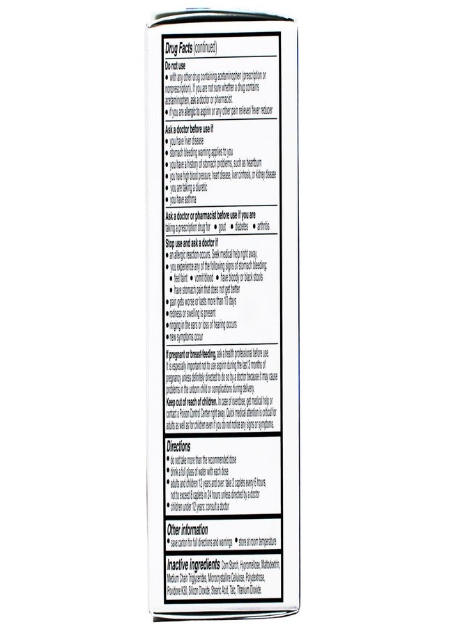 Vanquish Effective Headache Relief – Aspirin (NSAID, Acetaminophen, Caffeine, 100 Analgesic Coated Caplets - Image 4