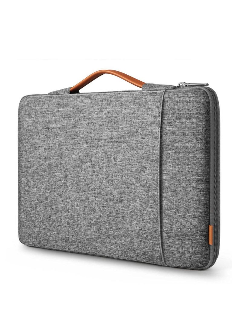 Inateck EdgeKeeper 360° Laptop Sleeve with Handle 13-16 Inch | Shockproof Laptop Case | Water-Resistant 600D Polyester | Soft Flannel Lining | Accessory Pocket | LB02006/B1 - Image 1
