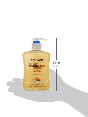 Enliven Anti Bacterial Moisturw Plus Hand Wash Milk Honey 500ml - Image 3