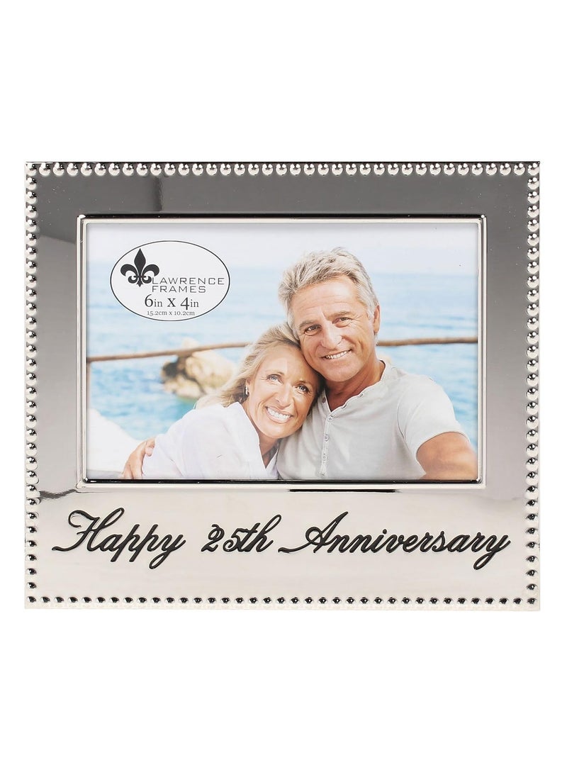 Lawrence Frames Lawrence Frames 4x6 Happy 25th Anniversary Picture Frame (290064)  - Image 1