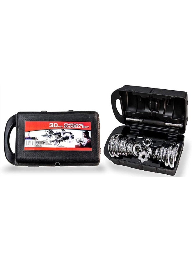TA SPORT Leader Sport Dumbbell 30Kg (Set) With Carry Case, Ta Sport, Chrome, Dumbbells, Jyc20 - Image 1