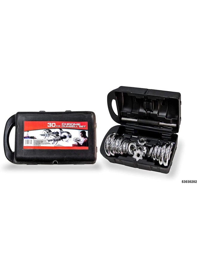 TA SPORT Leader Sport Dumbbell 30Kg (Set) With Carry Case, Ta Sport, Chrome, Dumbbells, Jyc20 - Image 2