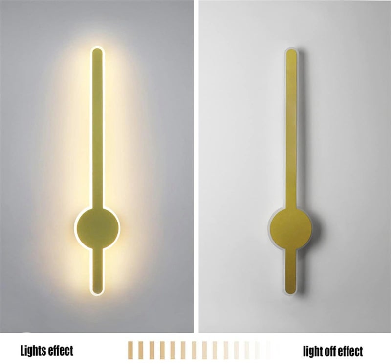 Groeien 24Watt LED Pack of 2 Bedside Golden Fancy Acrylic Wall Lighting Fixtures for Living Room, Bathroom, Bedroom (2) - Image 5