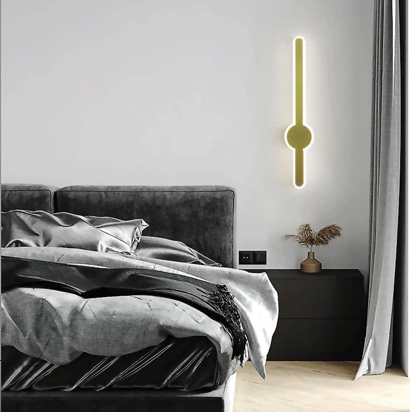 Groeien 24Watt LED Pack of 2 Bedside Golden Fancy Acrylic Wall Lighting Fixtures for Living Room, Bathroom, Bedroom (2) - Image 3
