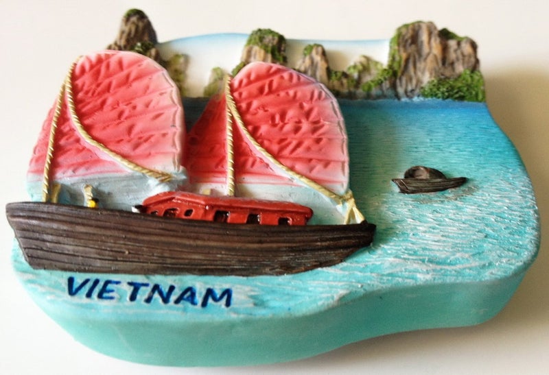WitnyStore Tiny 2½" Halong Bay Vietnam Magnet - Miniature Hand Made Resin 3D Southeast Asia Landmark Tourist Attraction Decorative Refrigerator Fridge Magnets Décor Collectible Traveler Souvenir Gifts - Image 2