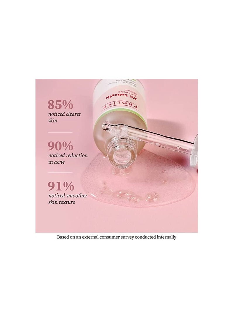 Prolixr 2% Salicylic Acid Anti Acne Serum BHA Based Exfoliant for Acne Prone or Oily Skin 30ml - Image 5
