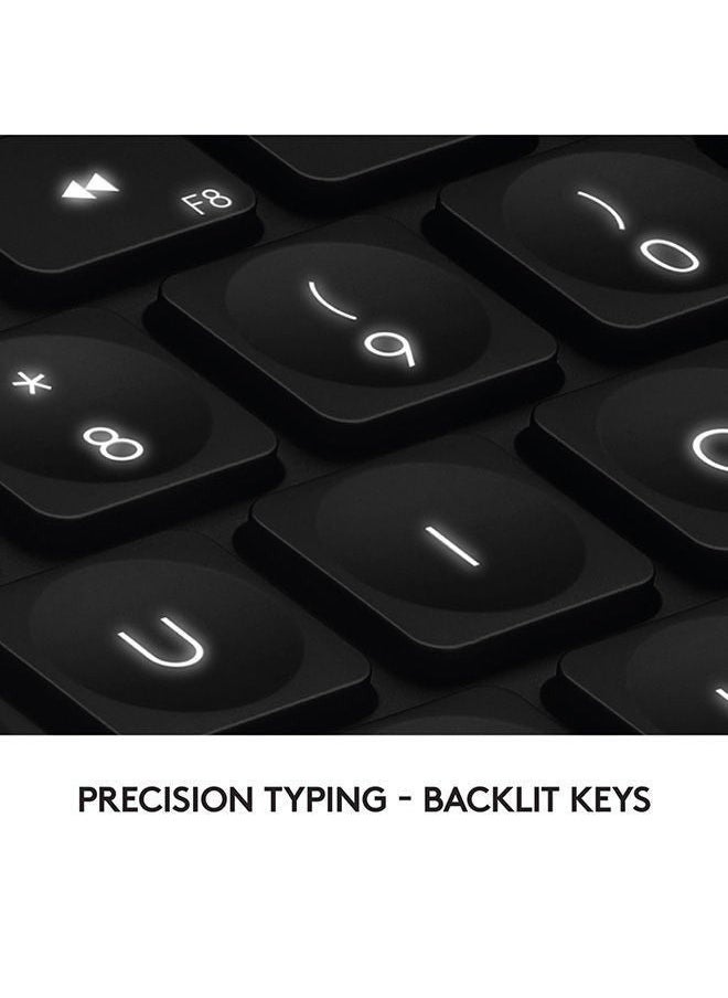 Craft Illuminated Wireless Keyboard, 2.4Ghz Wireless And Bluetooth, Programmable Input Dial, Multi-Device, Automatic Backlit Keys, Rechargeable, PC/Mac/Laptop Qwerty US-International Layout Black