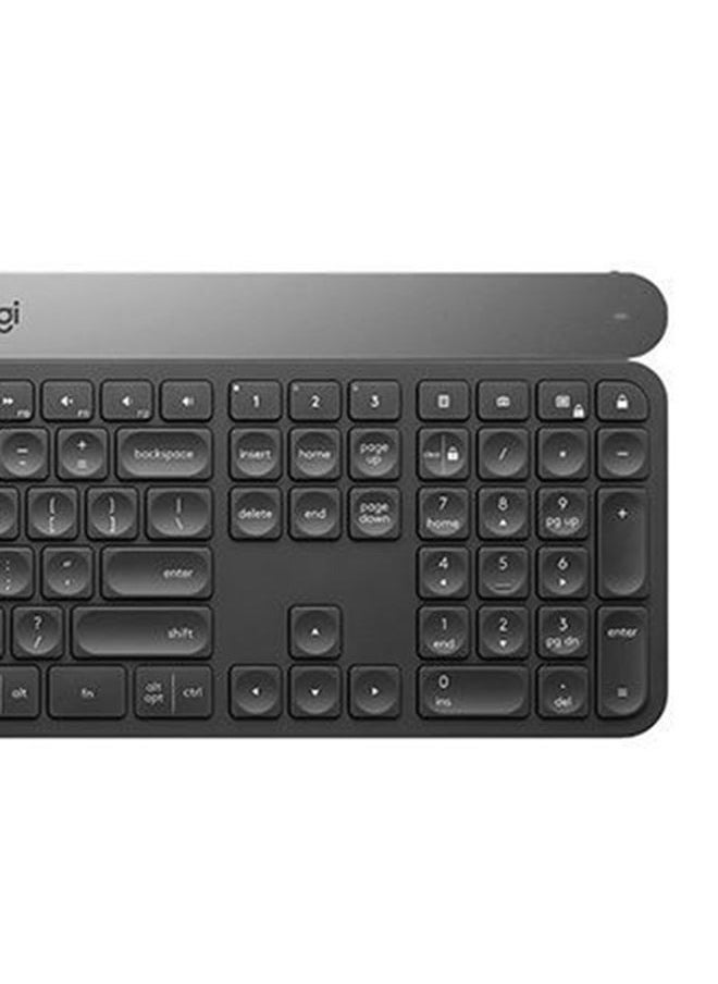 Craft Illuminated Wireless Keyboard, 2.4Ghz Wireless And Bluetooth, Programmable Input Dial, Multi-Device, Automatic Backlit Keys, Rechargeable, PC/Mac/Laptop Qwerty US-International Layout Black
