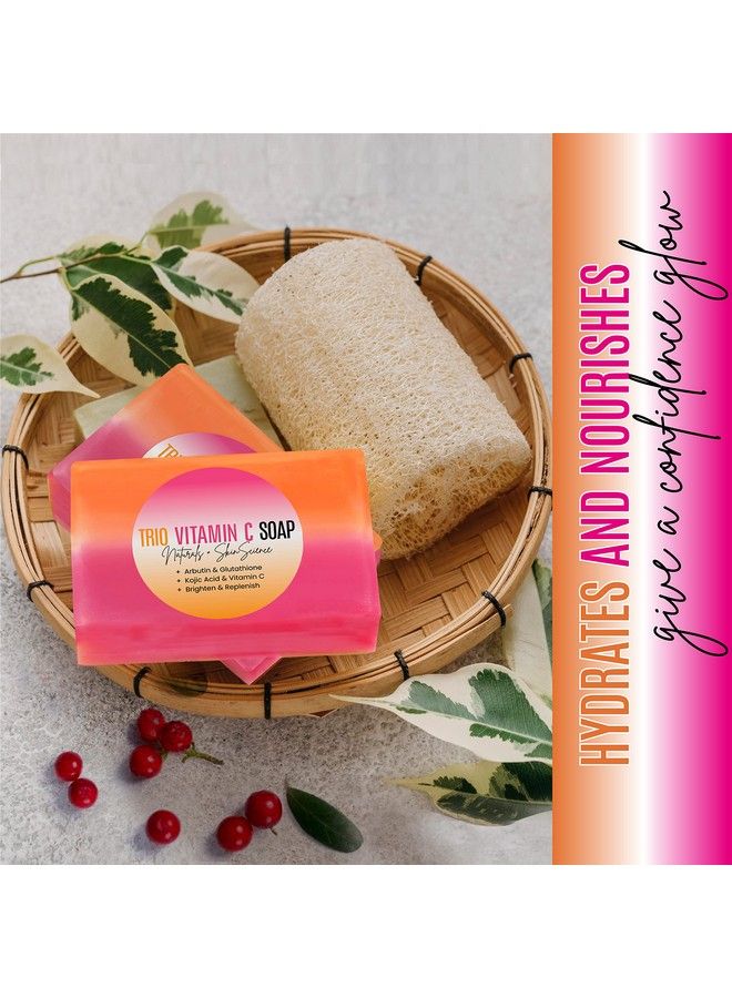 dermaxgen Organic Vitamin C Soap Bar | Arbutin Glutathione Kojic Acid & Vitamin C | Advanced Glowing Formula Replenish & Radiant Skin | Pure Natural Pigmentation For Face & Body 5 Oz Each| (1)  - Image 4