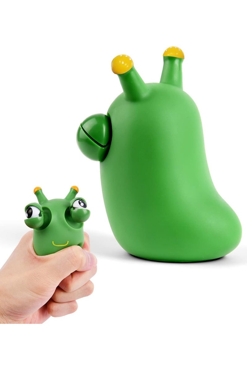 HALAMODO Green Bug Squeeze Toys, Funny Grass Eyes Popping Out Toys, Kids Sensory Fidget Toys - Image 3