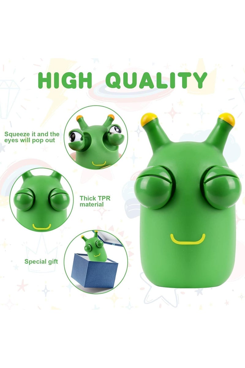 HALAMODO Green Bug Squeeze Toys, Funny Grass Eyes Popping Out Toys, Kids Sensory Fidget Toys - Image 5