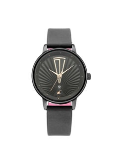 fastrack Fastrack  - Ruffles Black Dial Leather Strap Watch 6206NL02  - Image 1