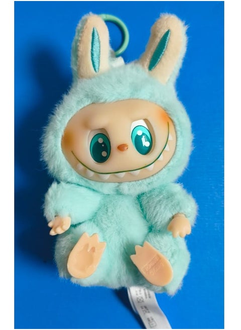 Labubu Plush Toy，Labubu Second-Generation Sit-Down Party Series, Cute Keyring, 13cm