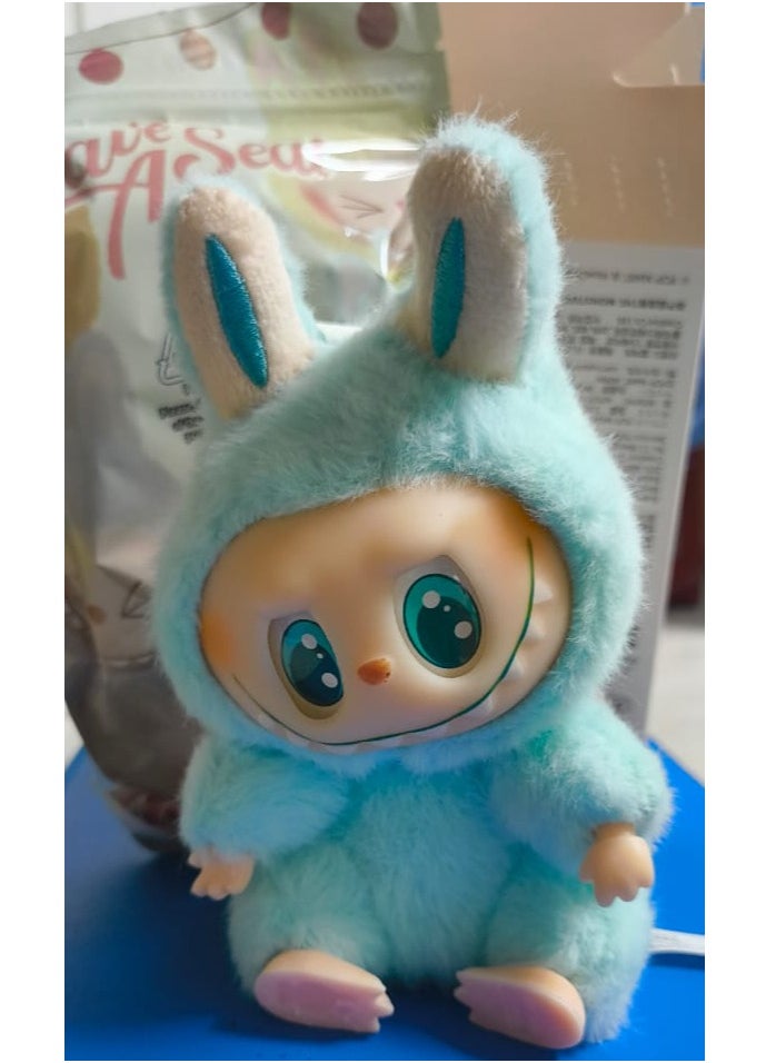 LABUBU Labubu Plush Toy，Labubu Second-Generation Sit-Down Party Series, Cute Keyring, 13cm  - Image 5