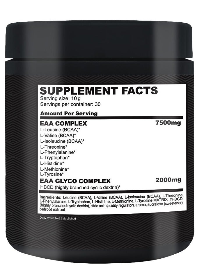 AID PLUS EAA بطيخ، 300غ | 7500ملغ مركب EAA | مع BCAA ومركب جليكوز | دعم الطاقة، التحمل والتعافي - Image 2