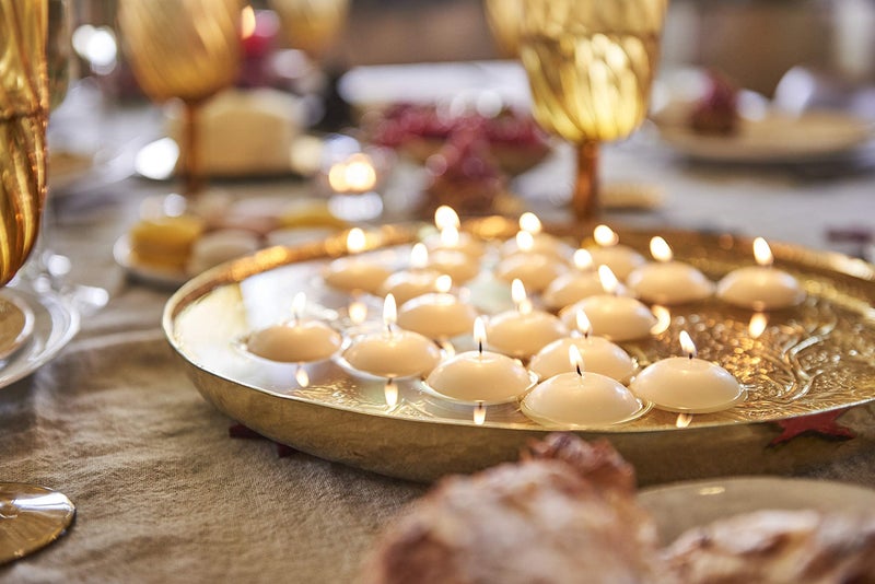 BOLSIUS Unscented 1.75" Floating Candles - Pure Rich Creamy Ivory, 40 Set - Smokeless, European Quality - Imbue Breathtaking Ambiance for Romantic Wedding Centerpieces, Decorations, Holiday Parties - Image 3