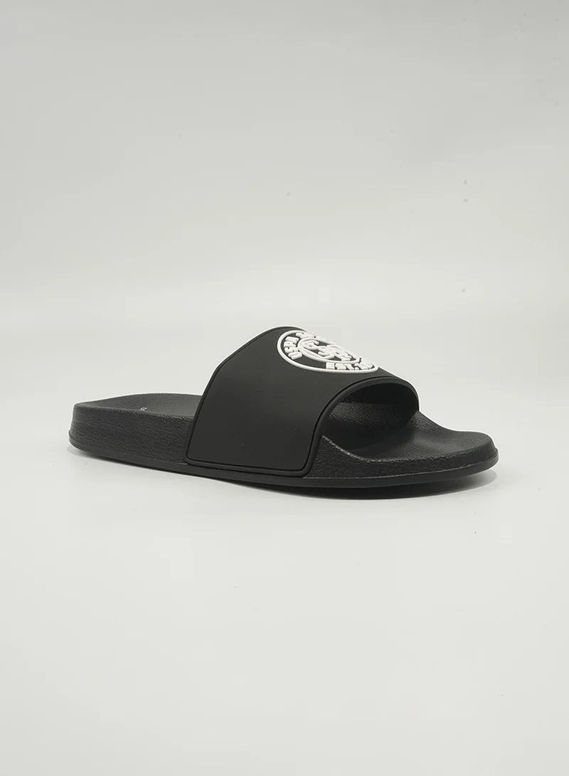U.S. Polo Assn. U.S. Polo Assn. Sean Men's Slip-On Comfortable Casual Everyday Slide Sandals - Black
