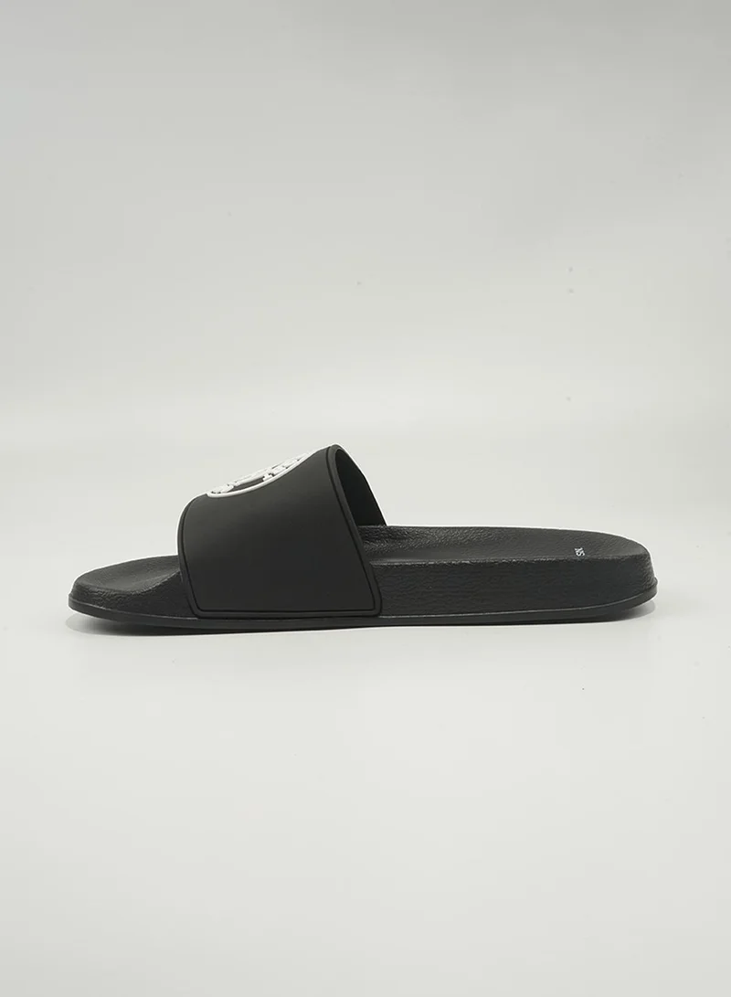 U.S. Polo Assn.  U.S. Polo Assn. Sean Men's Slip-On Comfortable Casual Everyday Slide Sandals - Black for Men | Best Price UAE