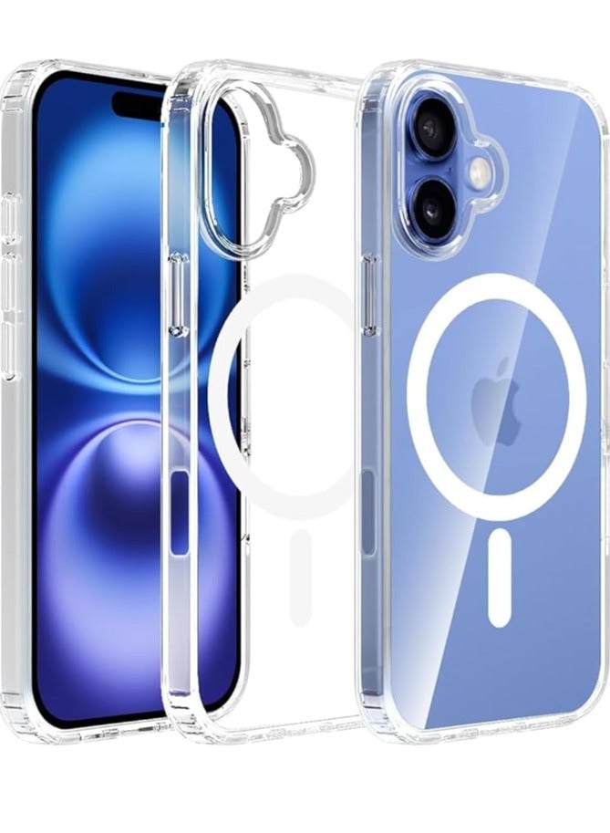 Magnetic Case for iPhone 16 – MagSafe Compatible, Scratch-Resistant Clear Back, Magnetic Phone Cover - Image 1