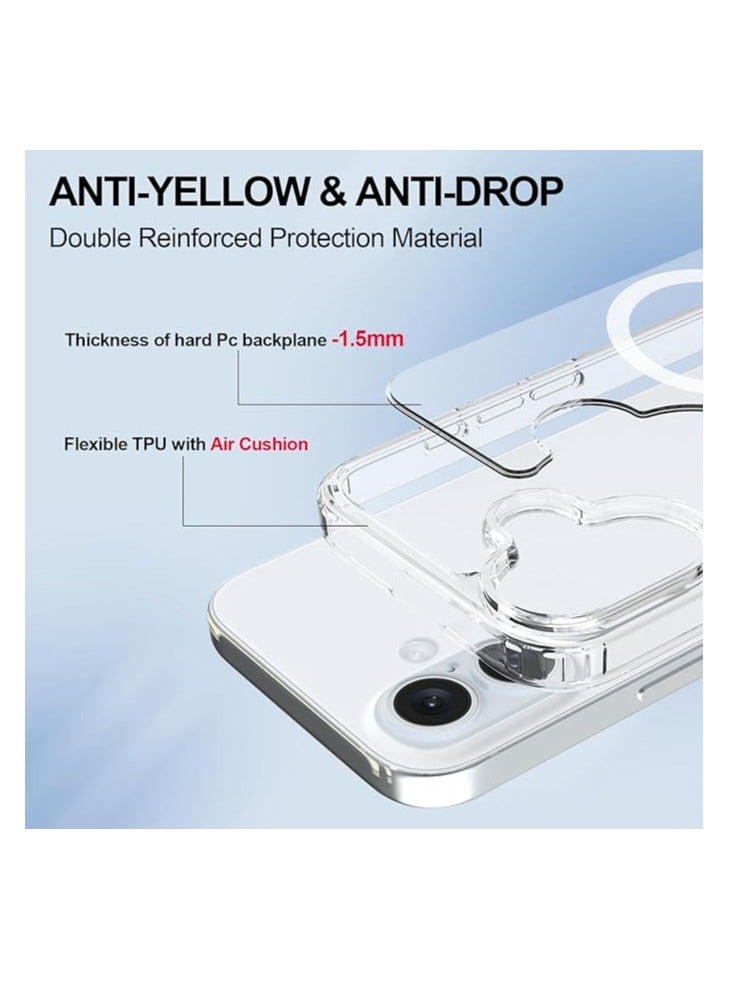 Magnetic Case for iPhone 16 – MagSafe Compatible, Scratch-Resistant Clear Back, Magnetic Phone Cover - Image 3