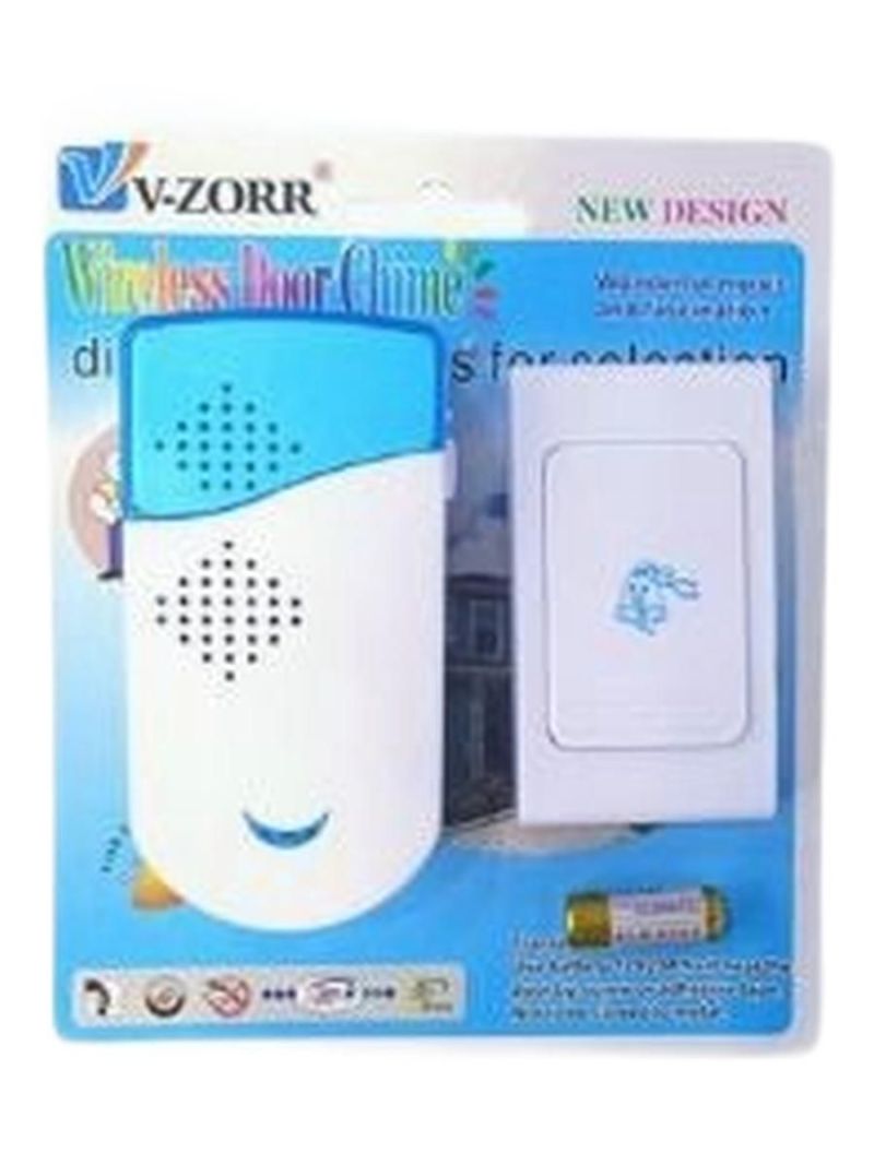 Wireless Doorbell White Wireless Design For Easy Installation Without Wiring - Remote Control Functionality For Convenient Operation Electronic Pager For Household Use - Image 1