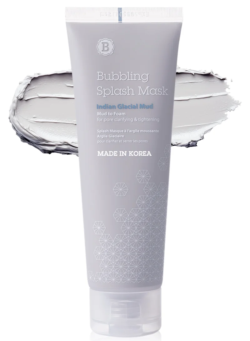 Blithe Bubbling Splash Mask Indian Glacial Mud, 120 ml - Deep Foam Pore Cleansing Mud Bubble Mask, K Beauty Exfoliating, Dead Skin Removal, Korean Skincare Nourishing and Revitalizing Foam Mask