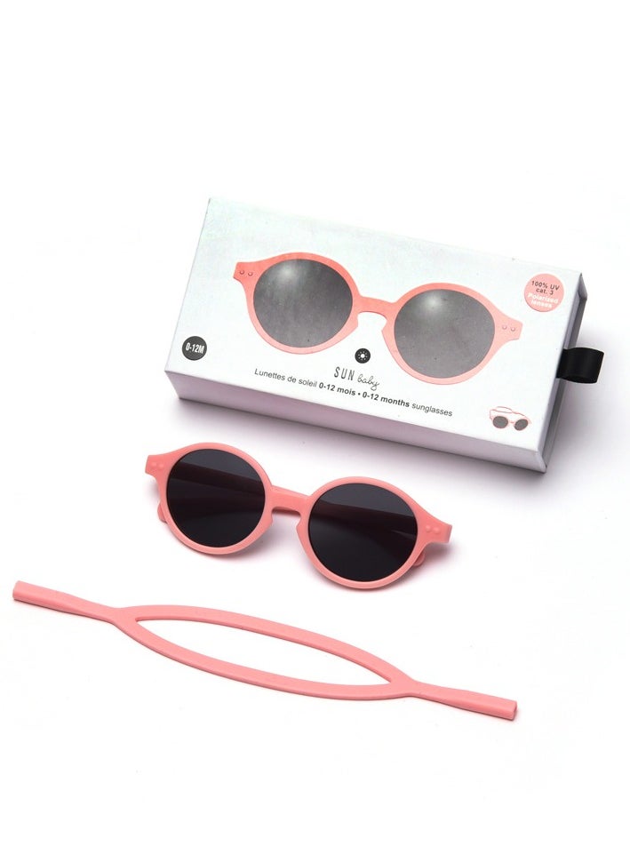 Generic Baby Polarized Sunglasses with Strap Adjustable TPEE Flexible Frame Infant UV400 Protection Sunglasses for Toddler Girls Boys Age 0 12 Months Baby Glasses UV Protection - Image 1