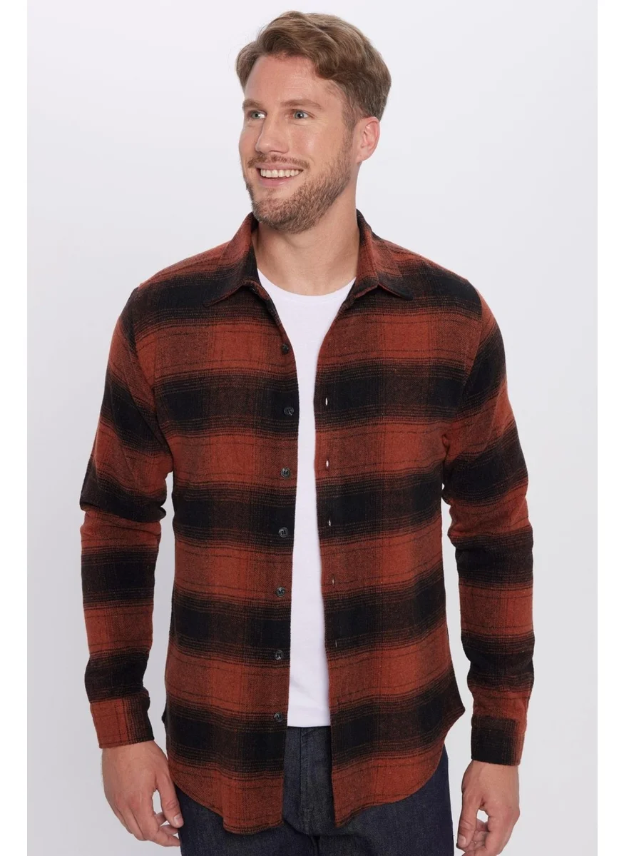 Tudors Men's Slim Fit Slim Fit Lumberjack Plaid Winter Shirt