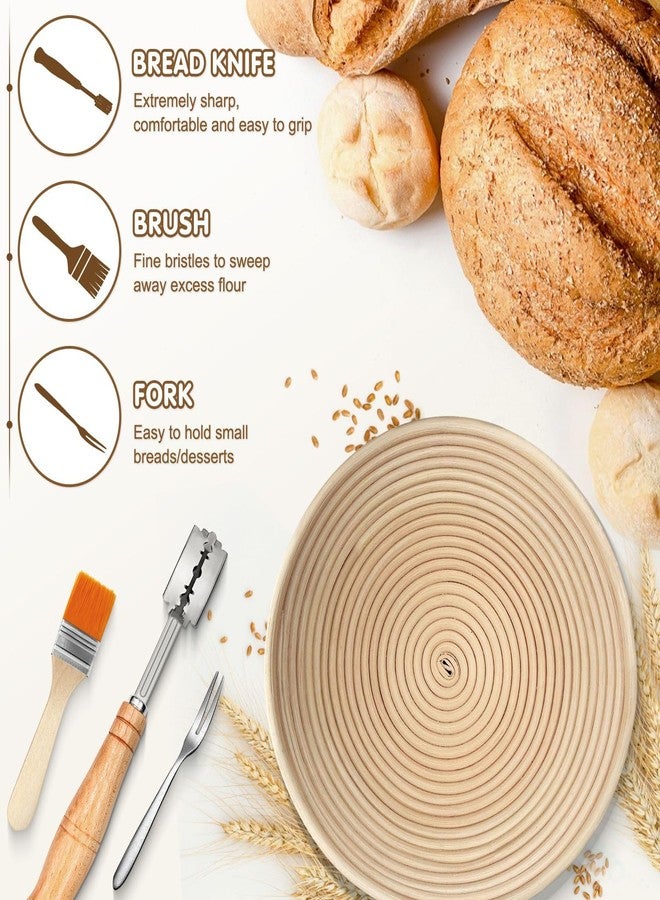 Ydeapi Banneton Bread Proofing Basket, Bread Proofing Basket Round 9in, Natural Rattan, Proofing Basket for Bread Baking, Perfect for Professional & Home Bakers - Image 5