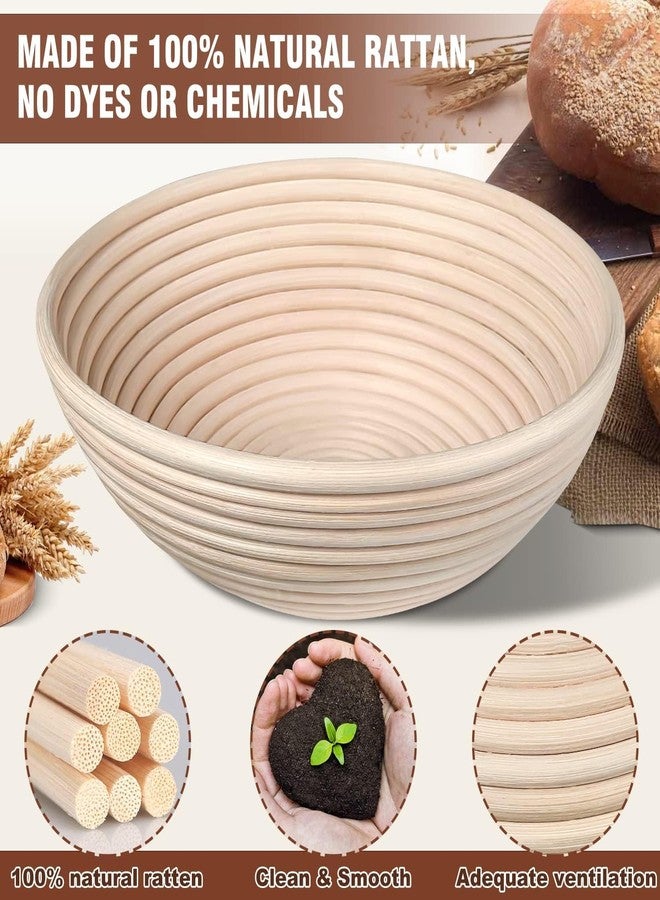Ydeapi Banneton Bread Proofing Basket, Bread Proofing Basket Round 9in, Natural Rattan, Proofing Basket for Bread Baking, Perfect for Professional & Home Bakers - Image 3
