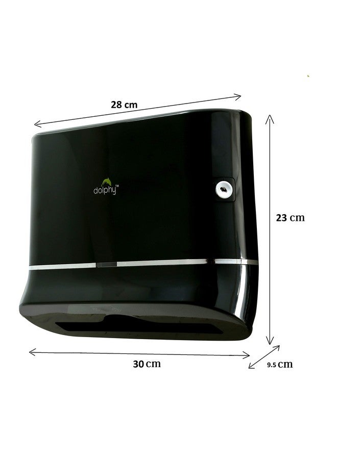 DOLPHY Dolphy Multifold Mini Hand Towel Paper Dispenser Black  - Image 2
