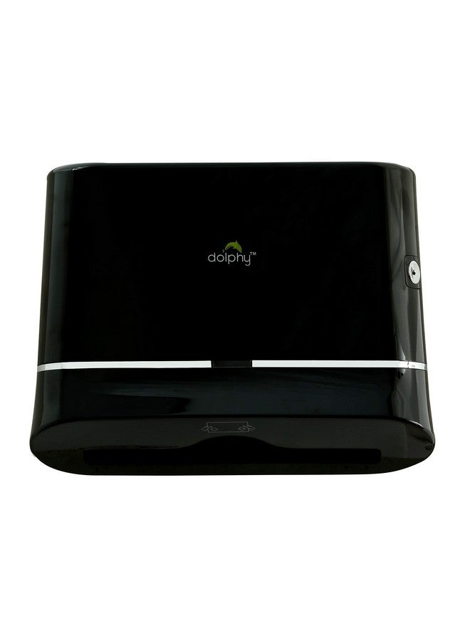 DOLPHY Dolphy Multifold Mini Hand Towel Paper Dispenser Black  - Image 4