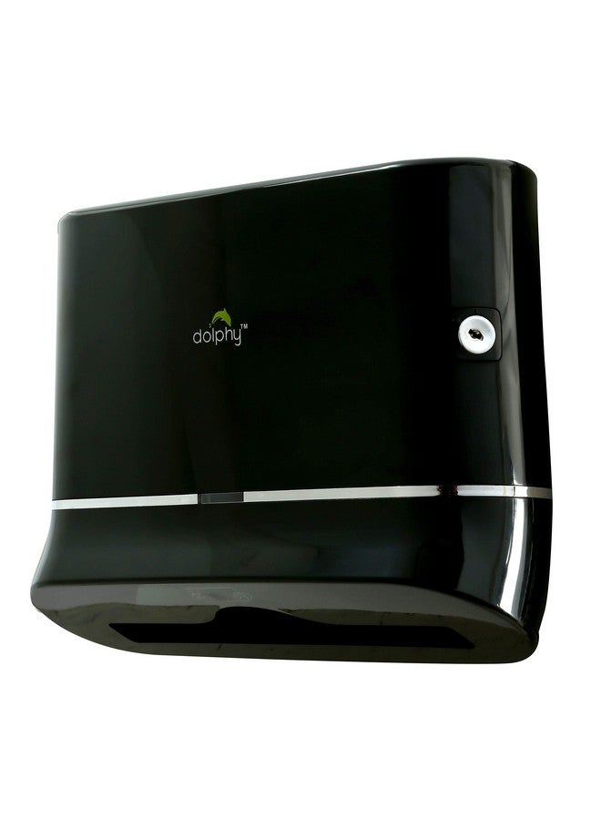 DOLPHY Dolphy Multifold Mini Hand Towel Paper Dispenser Black  - Image 1