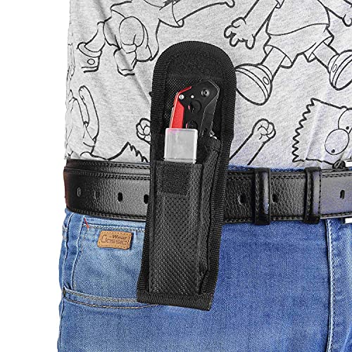 edcfans Folding Pocket Utility Knife Heavy Duty Box Cutter with Flat Head and Phillips Screwdriver, Saw, Fruit Knife, Belt Clip, Quick Change Blades Lock Back Design(10 Blades) - Image 4