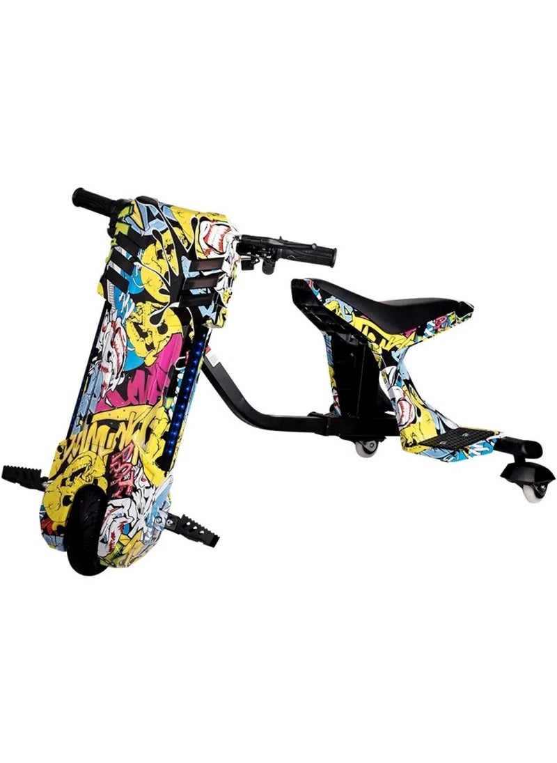 Winner Sky - 3 Wheel Drifter 36v Electric Scooter 360 Degree Rotation with Led Light Comfortable Seat and Bluetooth Assorted - Image 1