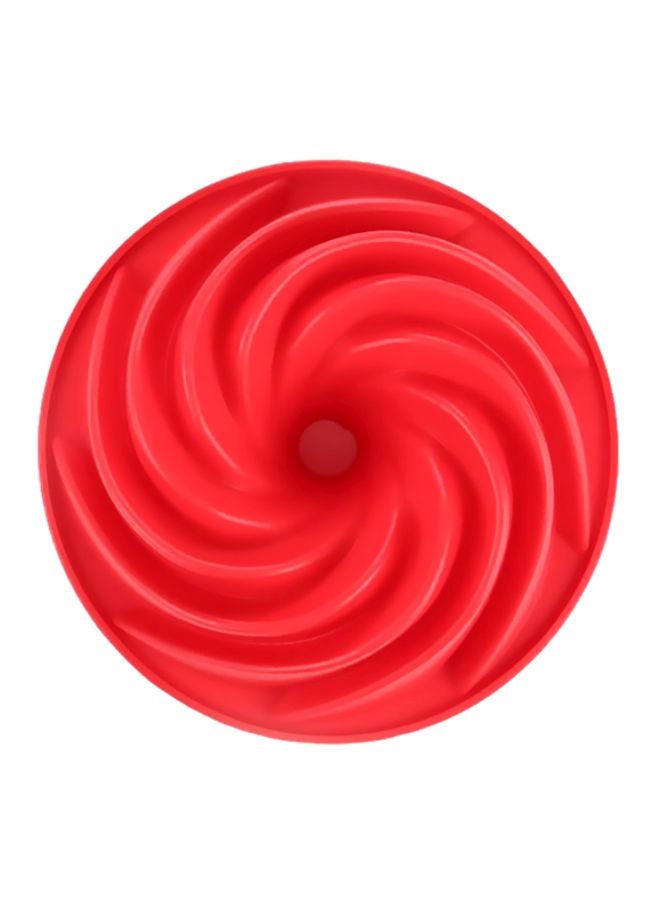 شاربدو قالب كيك بتصميم حلزوني أحمر 24.5x24.5x8.7سم - Image 2