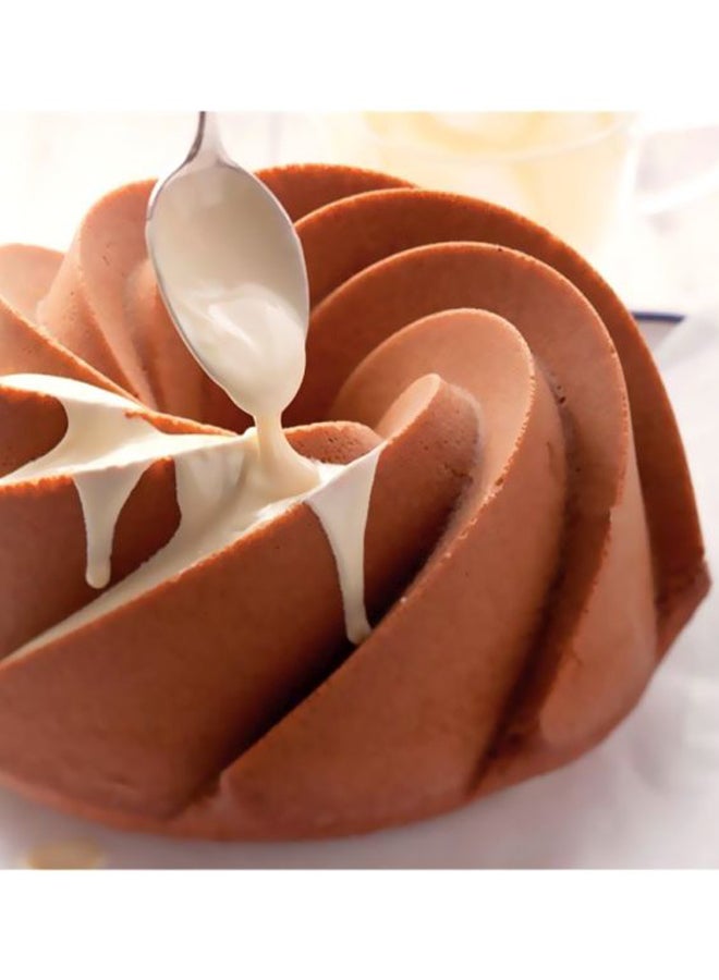 شاربدو قالب كيك بتصميم حلزوني أحمر 24.5x24.5x8.7سم - Image 5