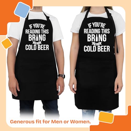 NewEleven Valentines Gifts For Dad, Husband - Aprons With Pockets - Funny Gifts For Him, Dad, Husband - Grill Cooking BBQ Kitchen Chef Apron - Image 4