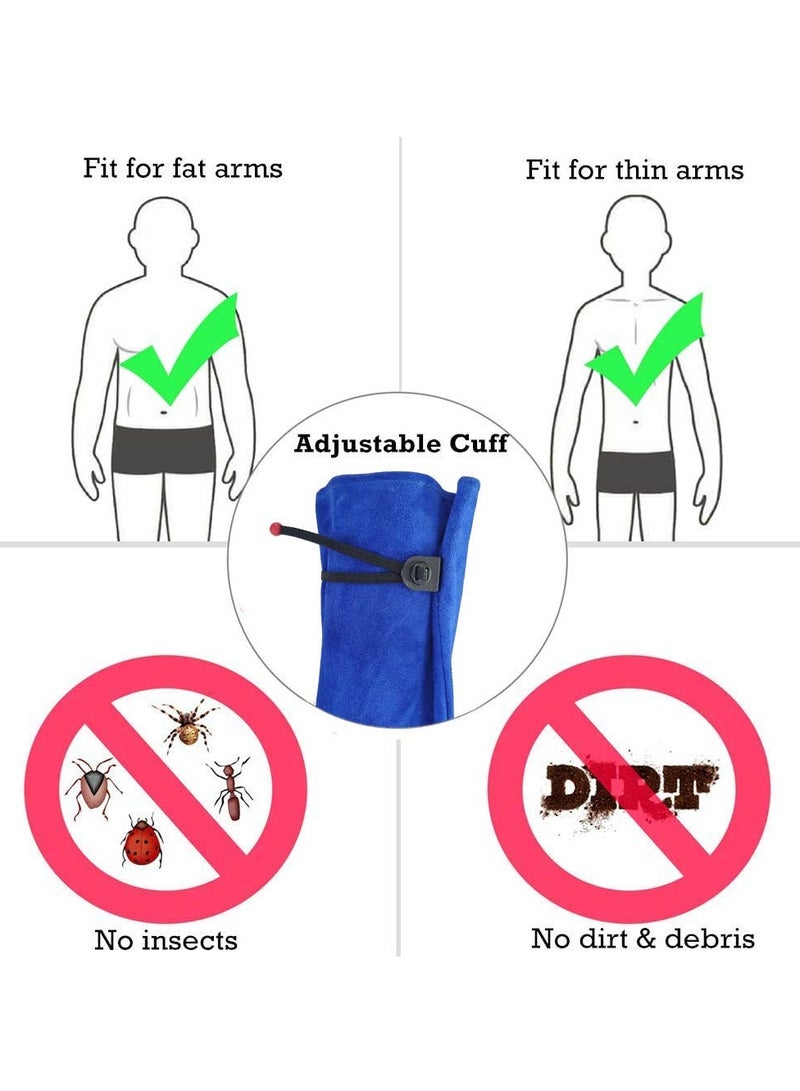 SOLARAE Gardening Gloves for Women/Men, Rose Pruning Thorn-Proof Gloves, with Adjustable Cuff and Durable Goatskin Leather, Comfy Breathable Long Sleeve Work Garden Gauntlet Gloves for Yard Work - Image 3