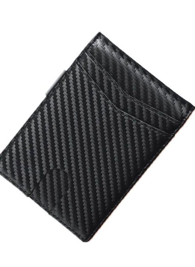 Generic Men's thin 12-card anti-theft brush microfiber card holder wallet  - Image 2