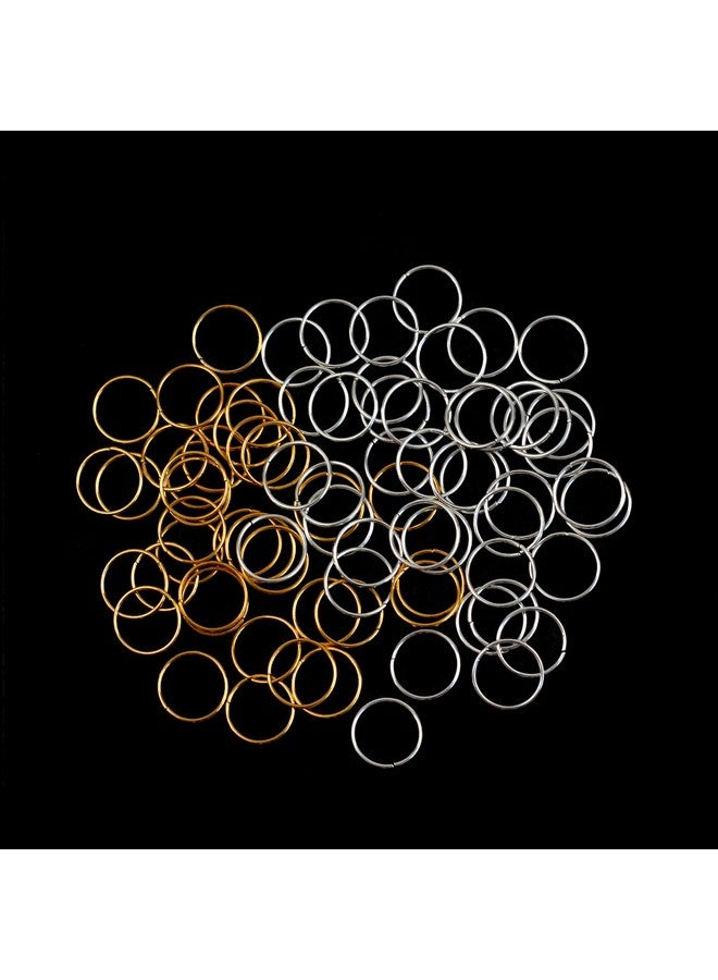 YTBYT 100 Pcs Hair Rings Braid Rings Hair Loop Clips For Women Hair Clips Accessories (Gold And Silver) - Image 1