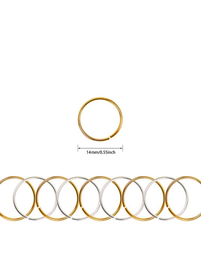 YTBYT 100 Pcs Hair Rings Braid Rings Hair Loop Clips For Women Hair Clips Accessories (Gold And Silver) - Image 2