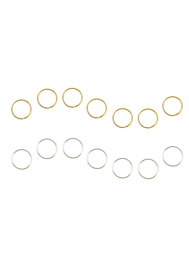 YTBYT 100 Pcs Hair Rings Braid Rings Hair Loop Clips For Women Hair Clips Accessories (Gold And Silver) - Image 3