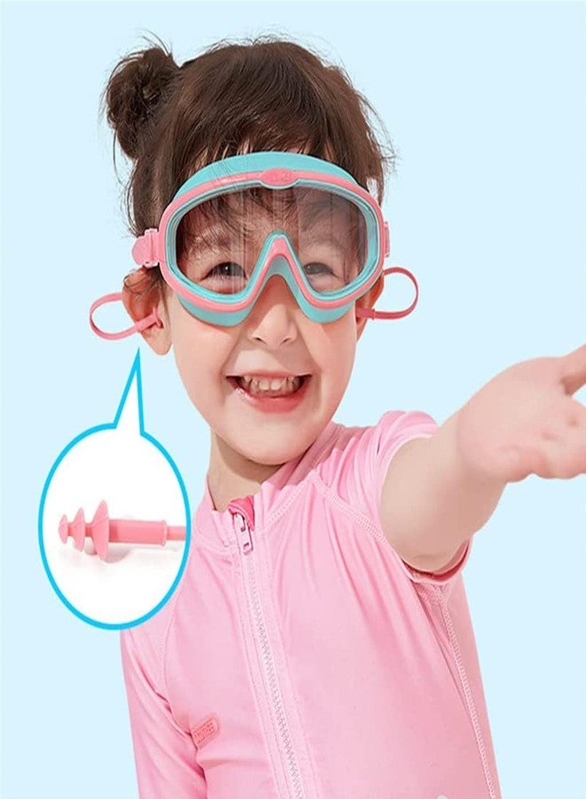 VIYOT Swimming Goggles for Kids, Big Frame, Leakproof, Anti Fog, UV Protection, Pink/Blue, Age 3-15 - Image 4