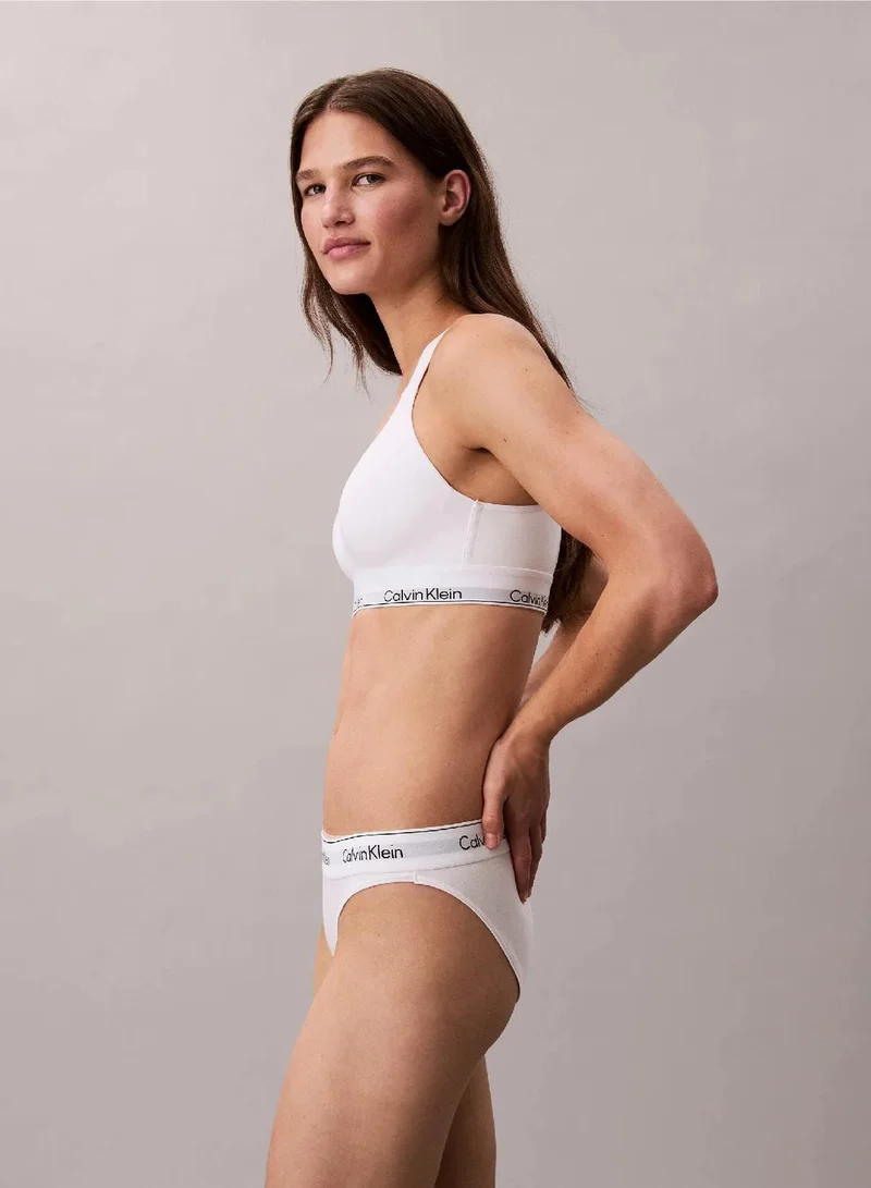 Calvin Klein White Lift Bralette - Icon Cotton Modal for Women | Best Price UAE