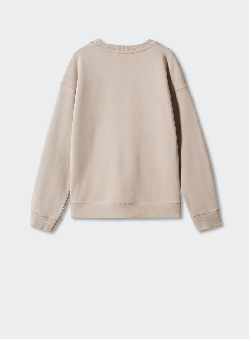 MANGO Kids Dino Print Sweatshirt