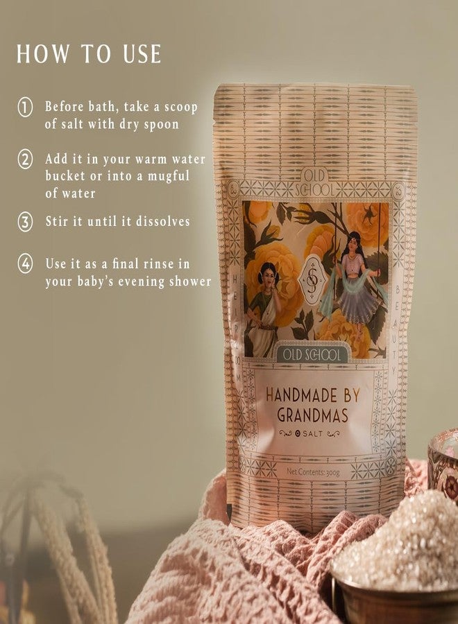 Old School Rituals Handmade by Grandmas Baby Bath Salt | Natural Blend for Soothing, Relaxation & Protection | Gentle, Hypoallergenic Care for Delicate Skin with Evil Eye Shield | 300g - Image 4