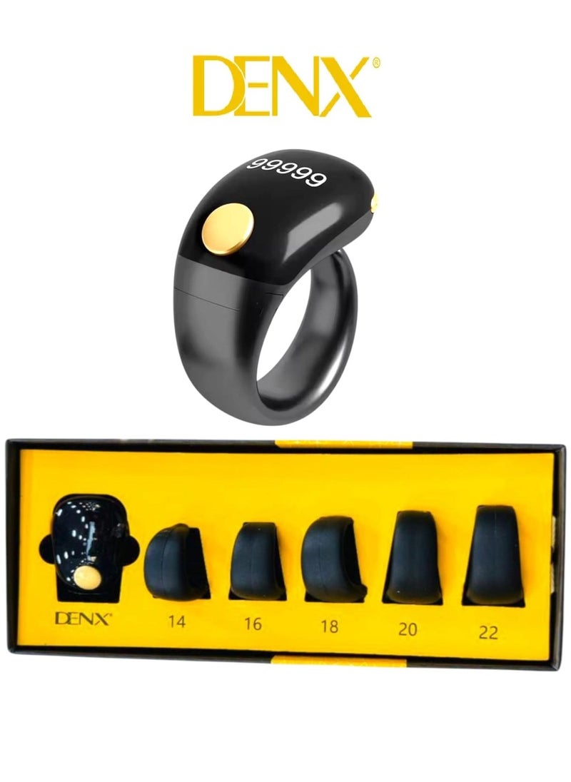 Denx Lightweight Prayer Smart Ring 5-1 Lucky Ring, Tasbih Counter, Large Battery, OLED Display,Digital Watch Ring,Tasbeeh Beads Ring,Electronic rosary,Forgiveness Ring, Ramadan Gift,Eid al-Fitr,Daily Wear & Gift Giving,for Man & Women  - Image 1