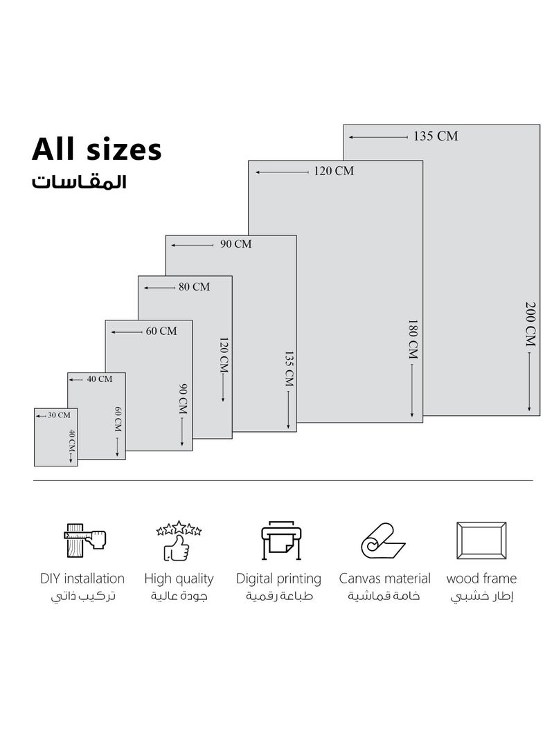 مودكلاس لوحة جدارية كانفس بتصميم وردة - Image 3