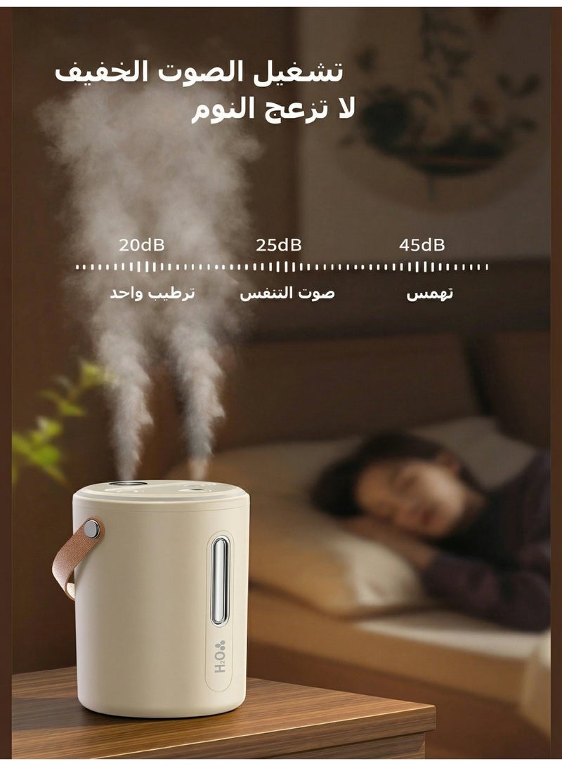 cas:pace 1L Large Capacity Quiet Aromatherapy Humidifier | Suitable for Mothers and Babies | Dual-Nozzle Nano-Mist Air Humidifier | Ideal for Bedrooms, Living Rooms, and Offices - Image 3